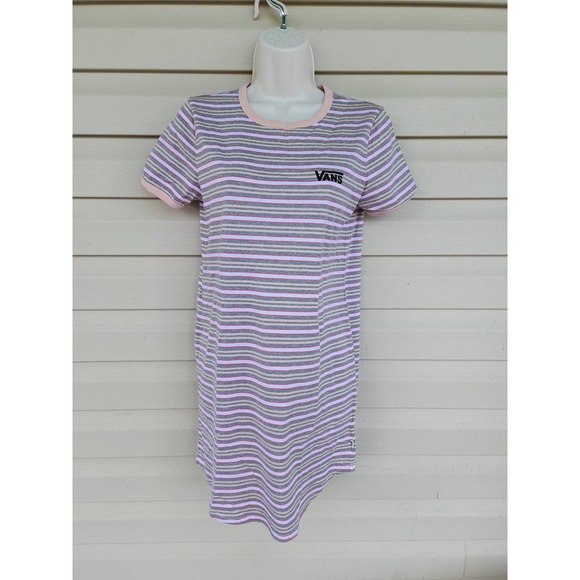 NWOT Vans Striped T- Shirt Dress XS‎ - Picture 1 of 9